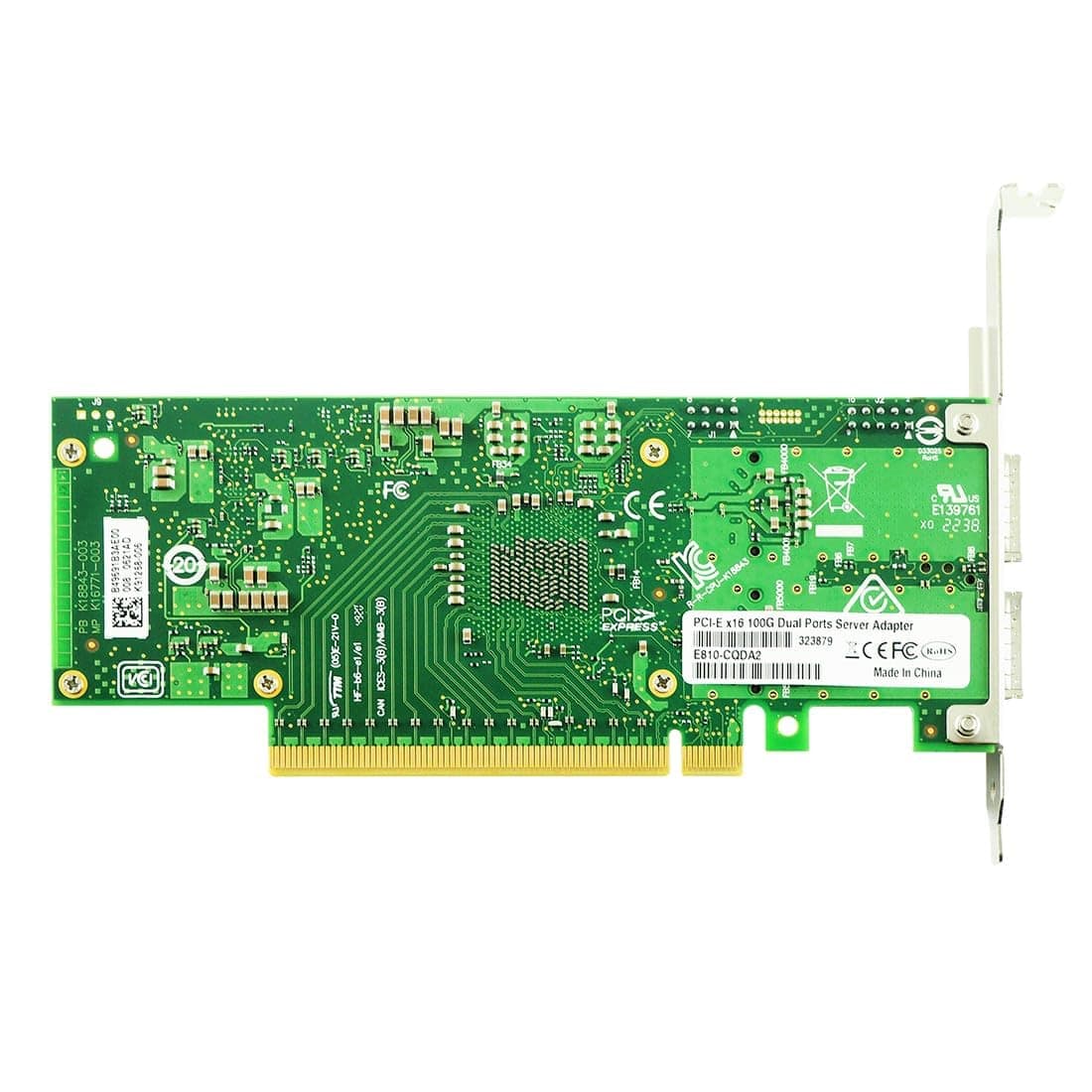 QSFP Dual Port, INTEL E810 chipset,100 GbE PCIE x16, INTEL E810 CQDA2 COMPATIBLE view 3