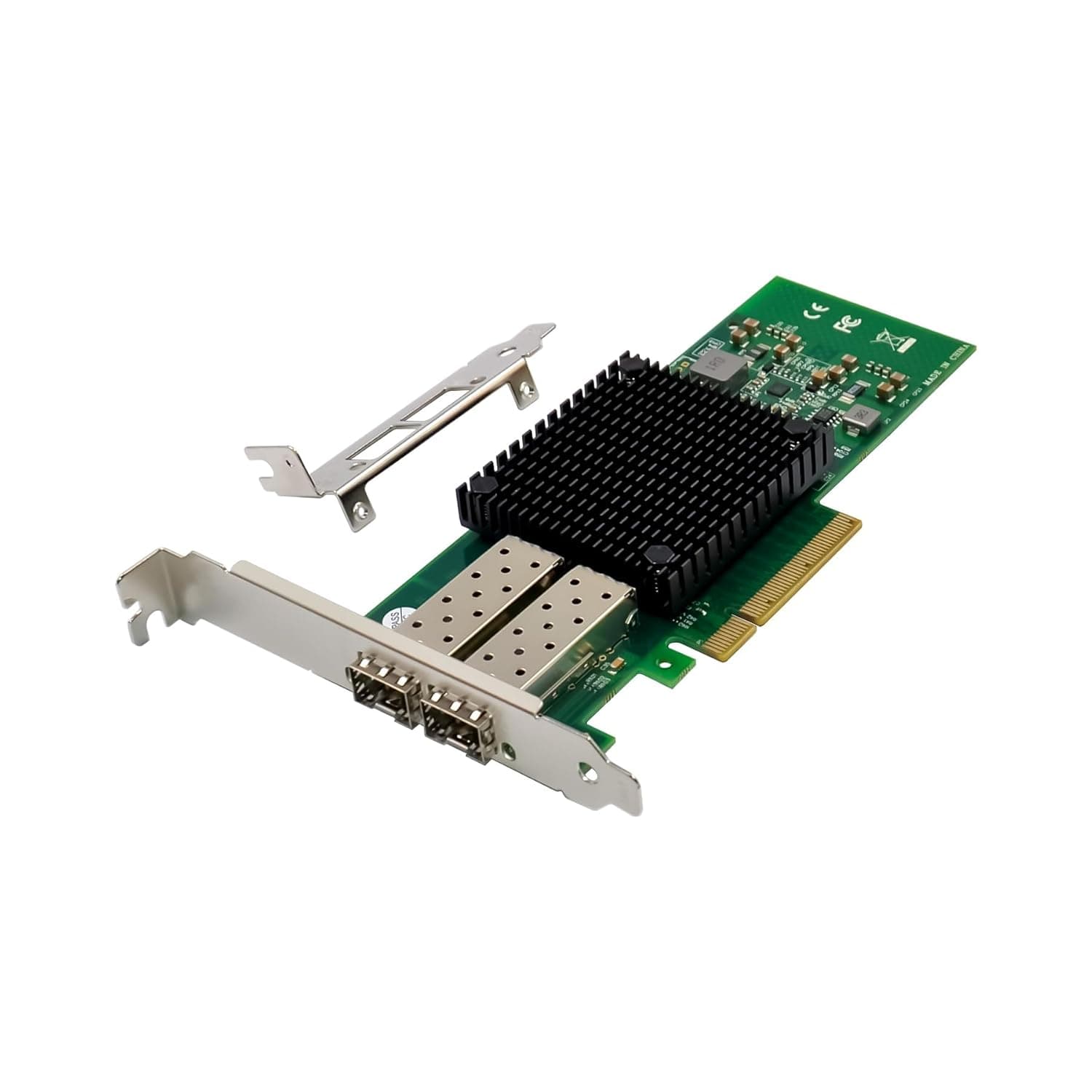 SFP+ Dual Port, Intel 82599ES chipset, 10 GbE PCIE x8/x16, INTEL X520 DA2 COMPATIBLE view 2