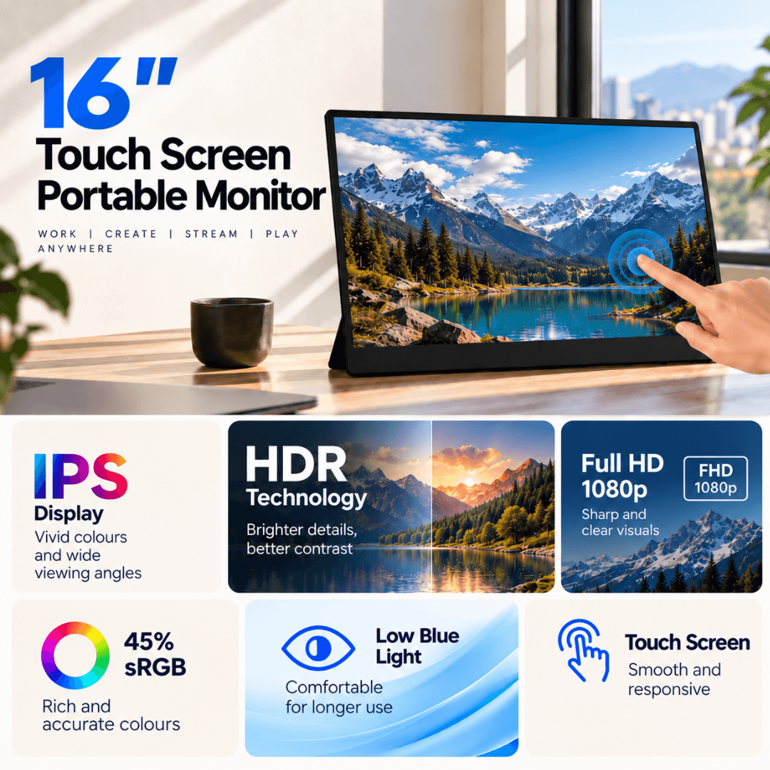 DuoView 16" TouchScreen Portable Monitor view 2