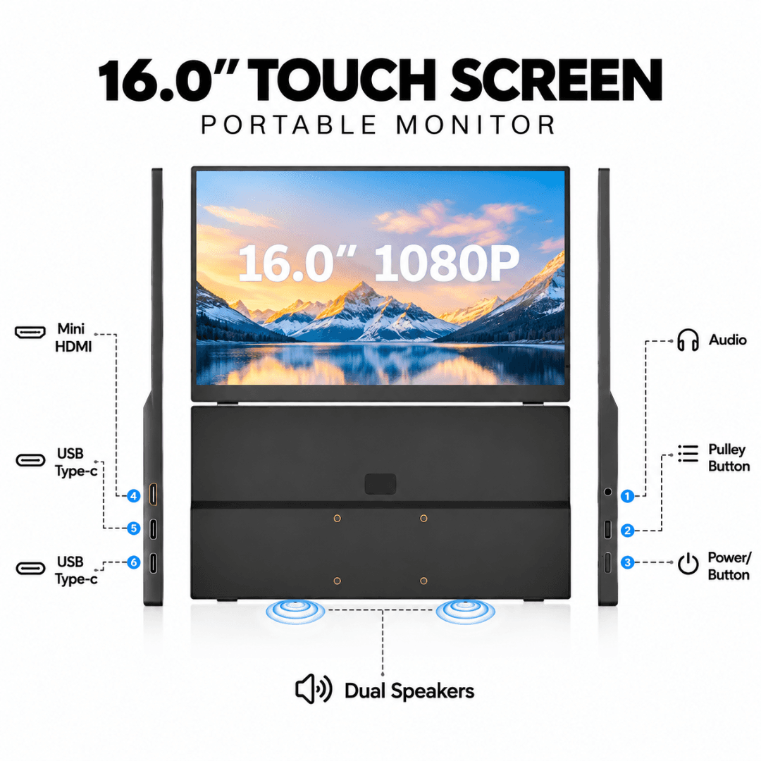 DuoView 16" TouchScreen Portable Monitor view 5