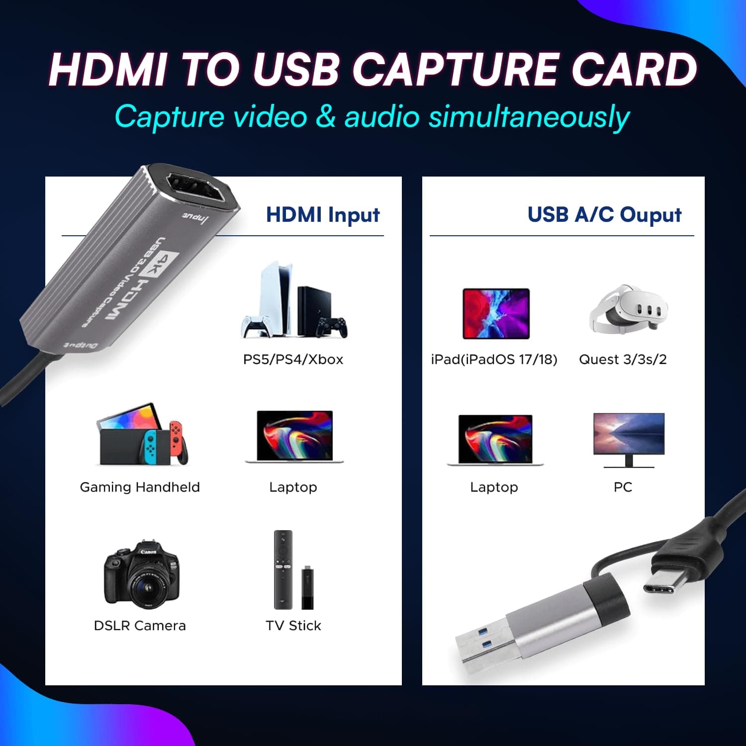 4K HDMI Video Capture Card view 4