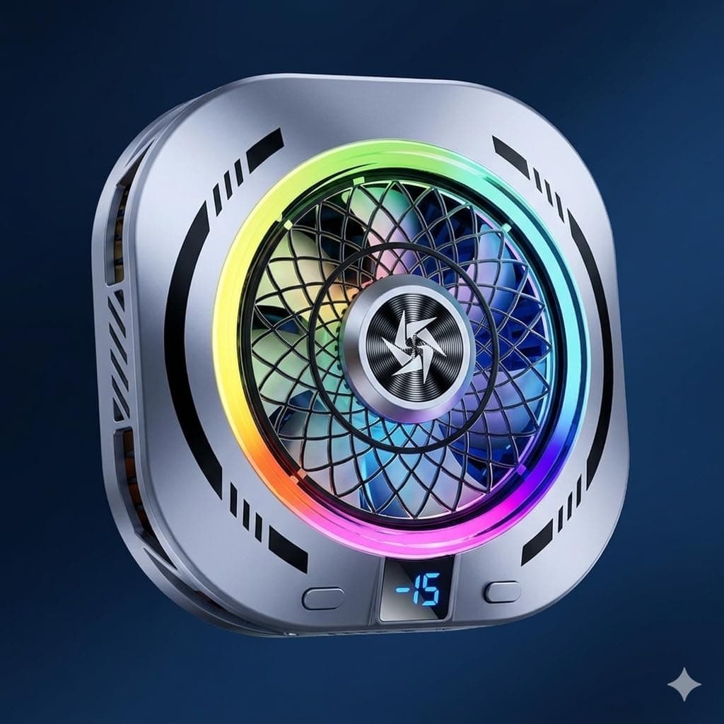 AI Magnetic Mobile Phone Cooling Fan view 2