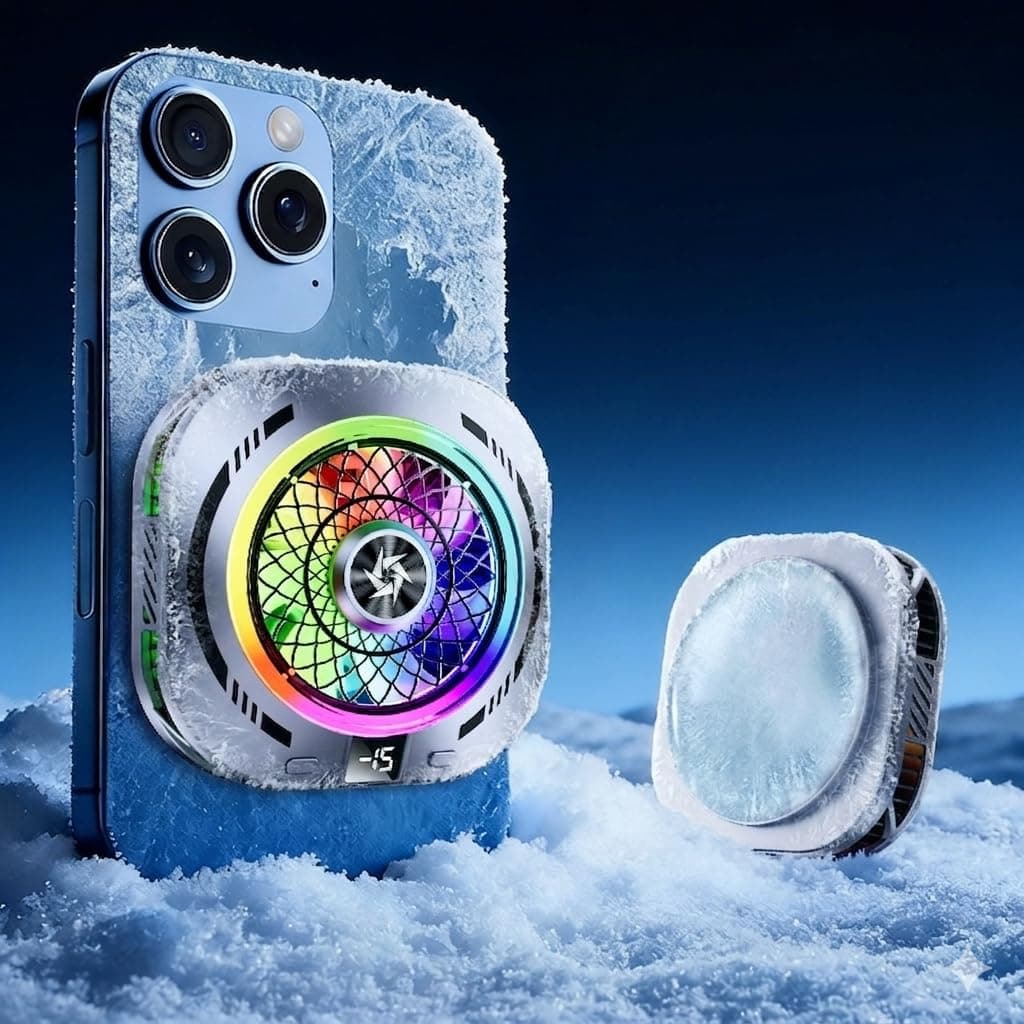 AI Magnetic Mobile Phone Cooling Fan view 4