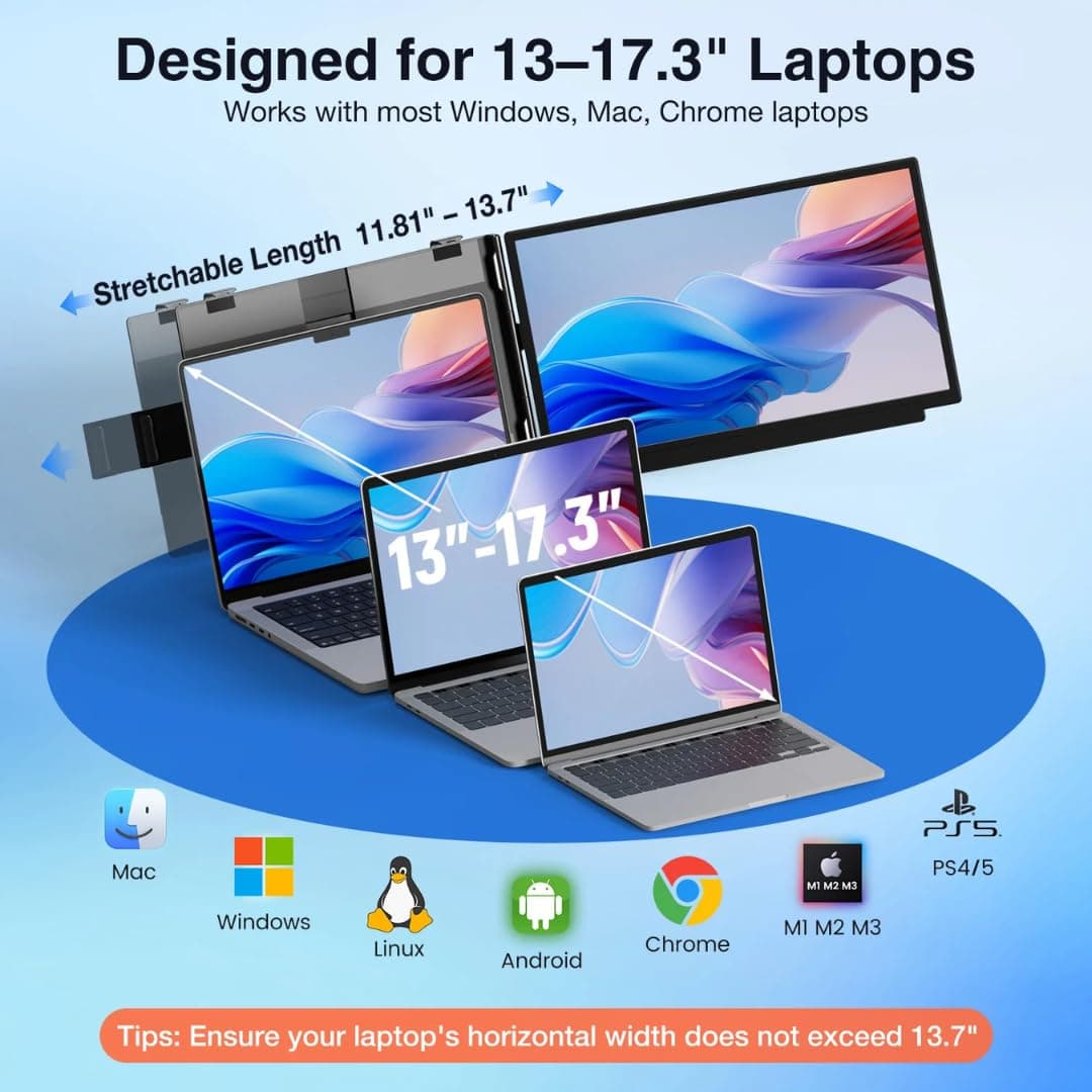 DuoView 15.6 FHD Foldable Portable Monitor view 4