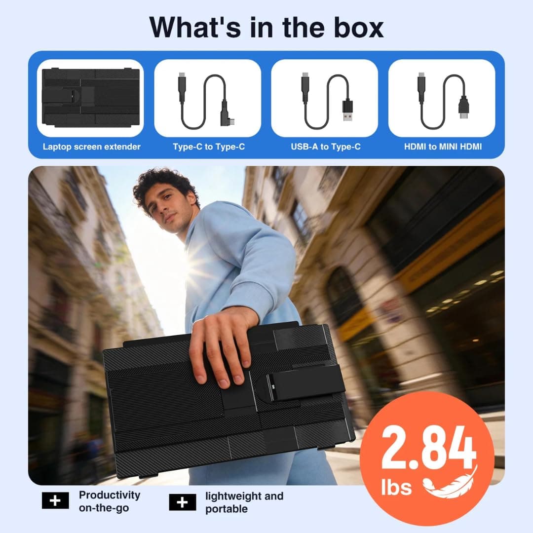 DuoView 15.6 FHD Foldable Portable Monitor view 6