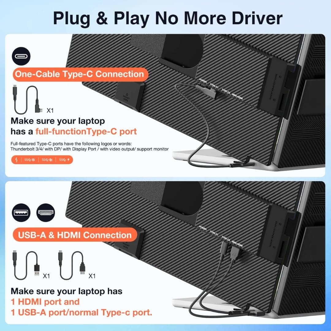 DuoView 15.6 FHD Foldable Portable Monitor view 7