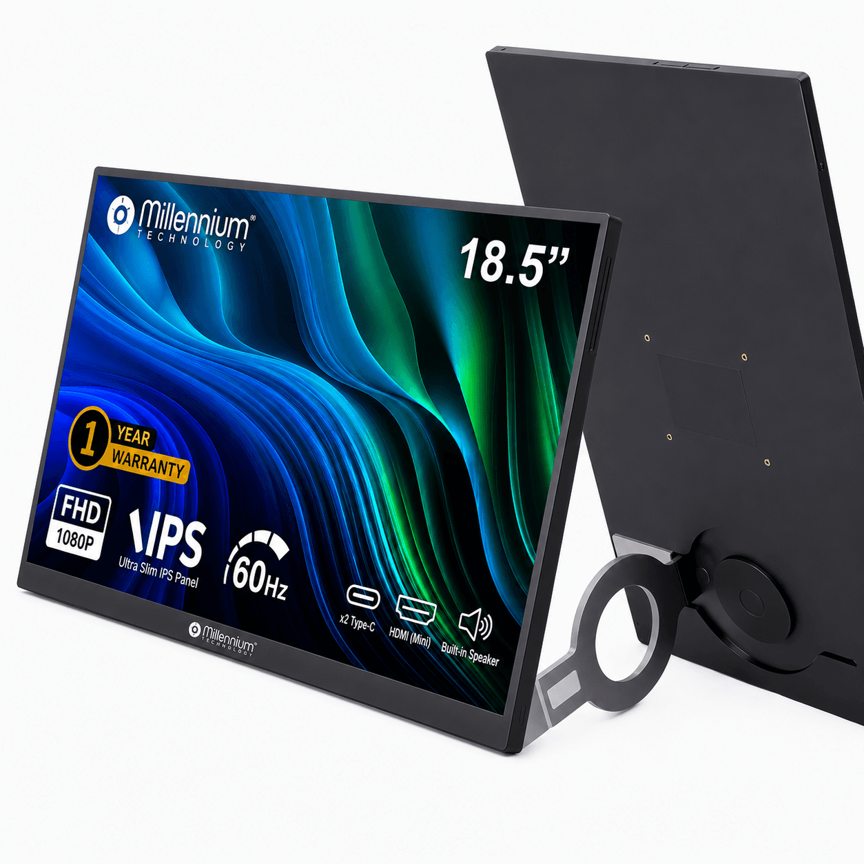 DuoView 18.5" UltraWide Portable Monitor view 2