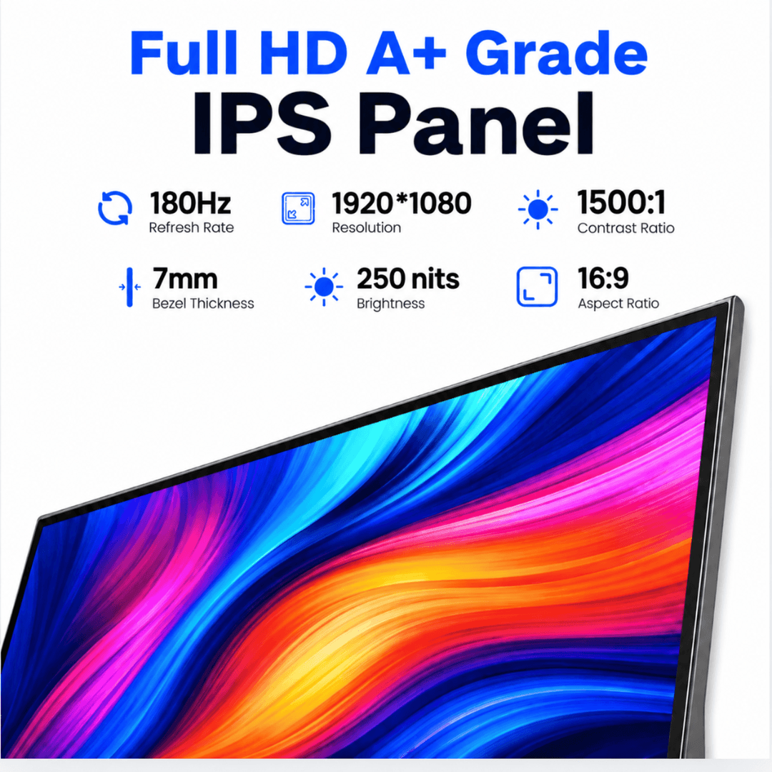 DuoView 23.8" 2.5K QHD 180Hz Gaming Portable Monitor view 7