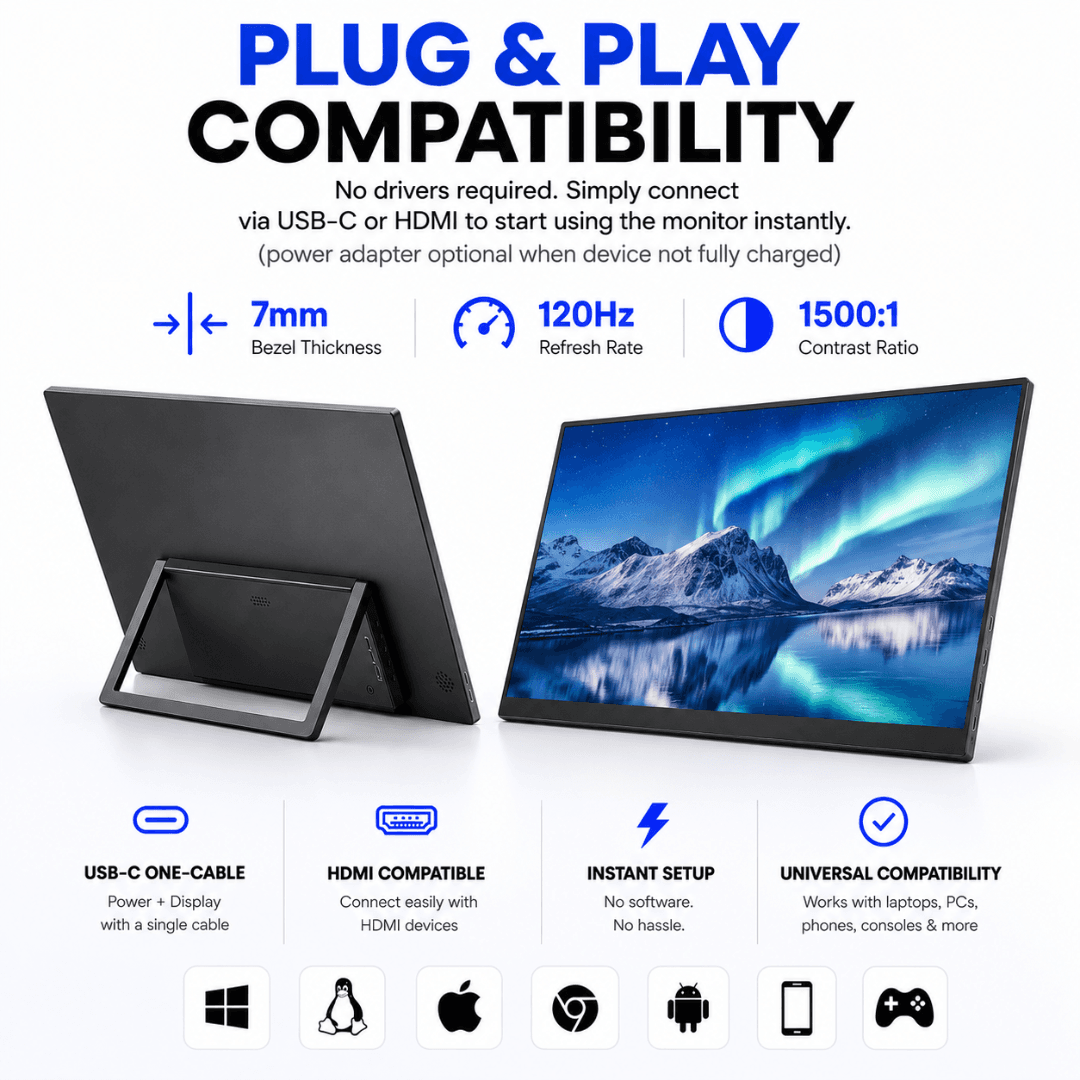 DuoView 23.8" Gaming Portable Monitor view 7