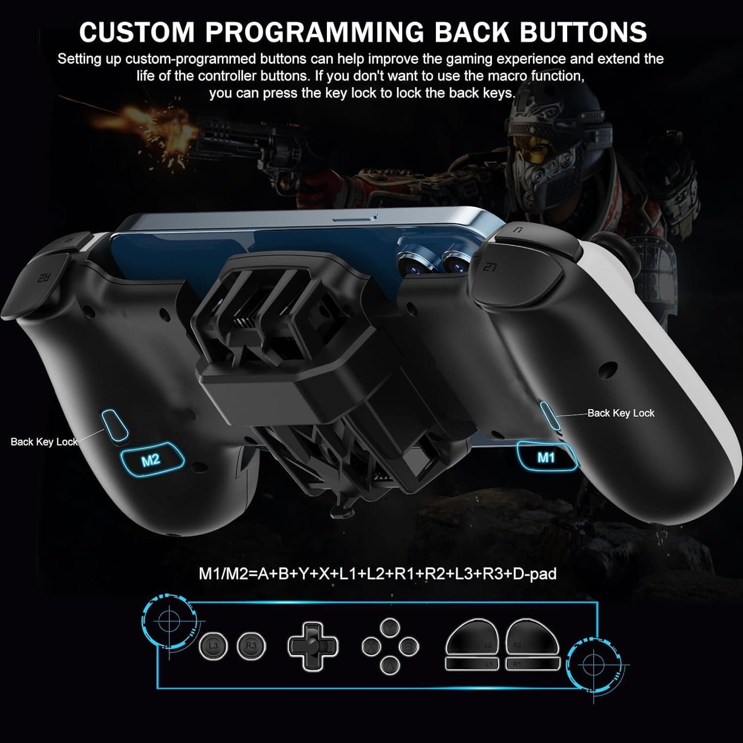 Mobile Gaming Controller with Cooling Fan view 4