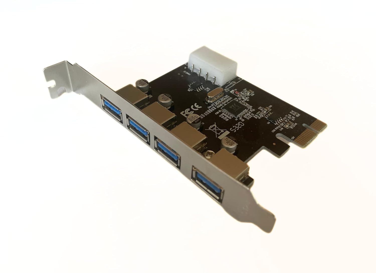 PCI Express Card 4 Port USB 3.0 up to 5 Gbps Speed PCIe Card view 2