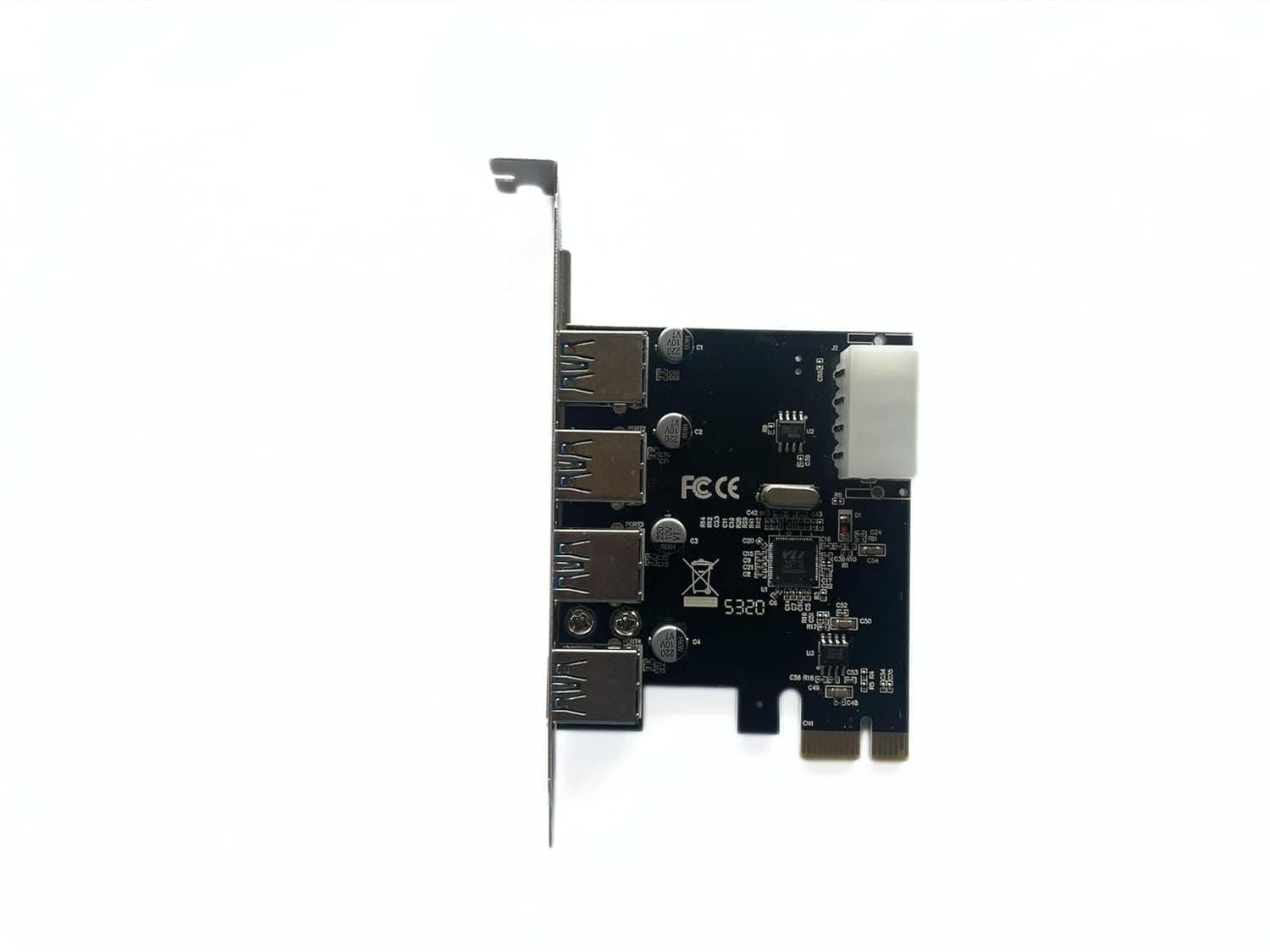 PCI Express Card 4 Port USB 3.0 up to 5 Gbps Speed PCIe Card view 4