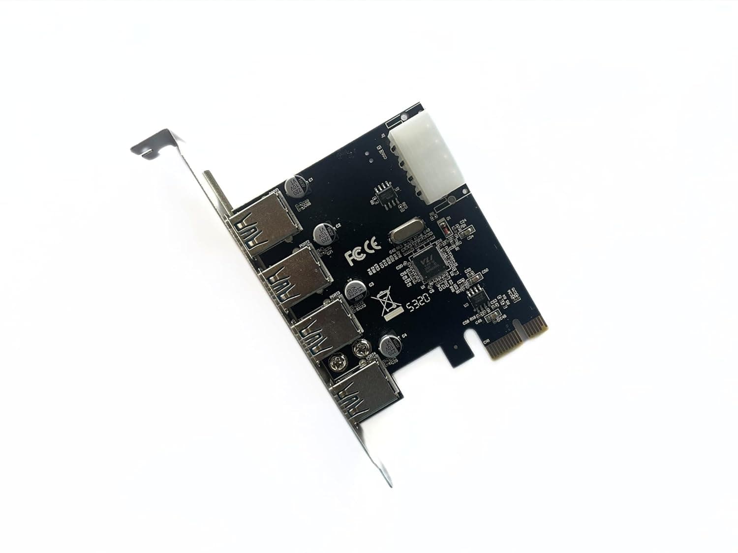 PCI Express Card 4 Port USB 3.0 up to 5 Gbps Speed PCIe Card view 5