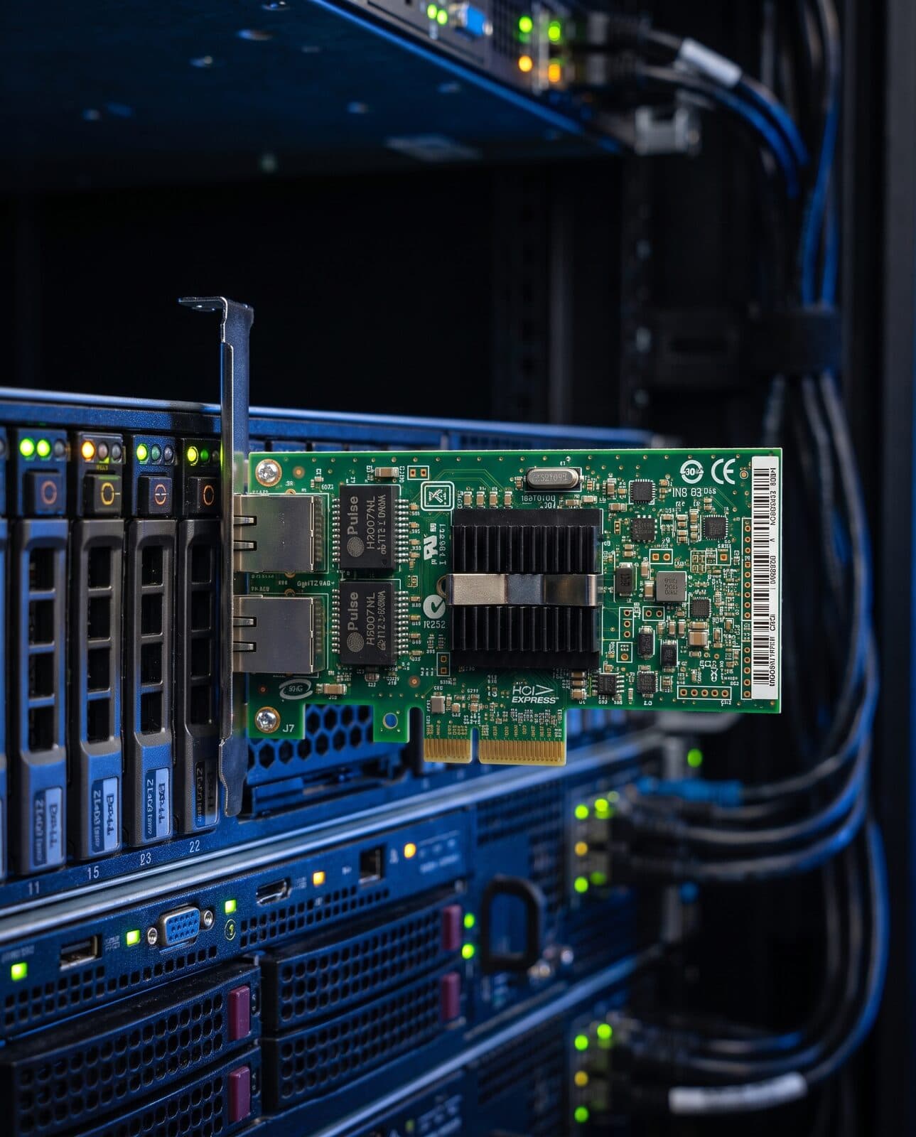 RJ45 Dual Port, Intel 82571, 1 GbE PCIE x4/x8/x16, INTEL 9402PT COMPATIBLE