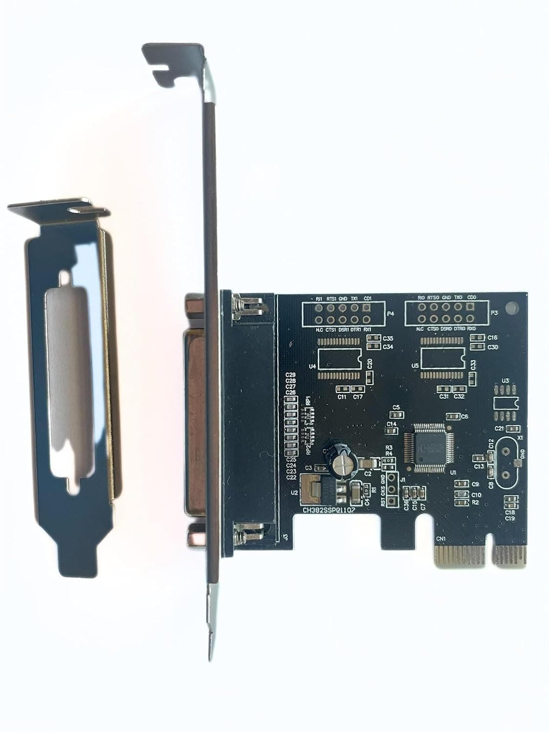 PCI Express Parallel (LPT) Adaptor Card with Low Bracket view 3