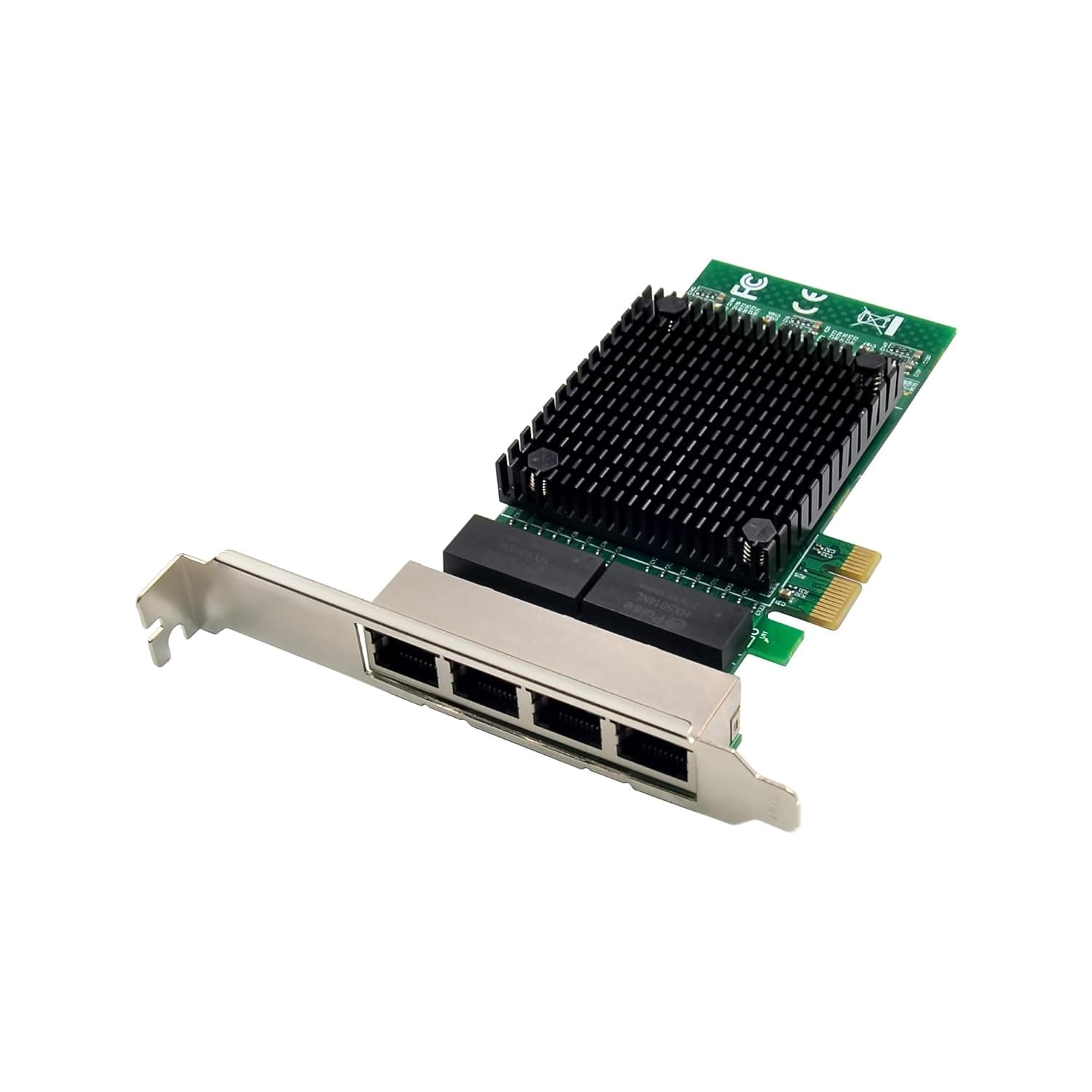 RJ45 Quad Port, Intel 82571, 1 GbE, PCIE x1/x4/x8/x16 INTEL 9404 COMPATIBLE view 3