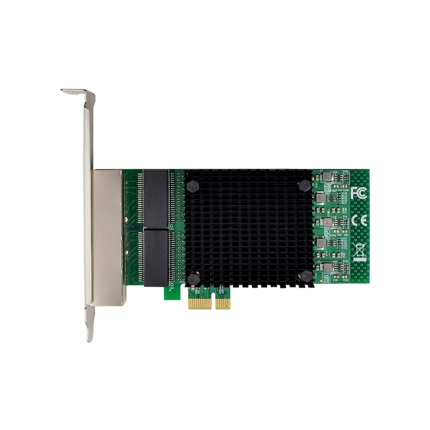 RJ45 Quad Port, Intel 82571, 1 GbE, PCIE x1/x4/x8/x16 INTEL 9404 COMPATIBLE view 4