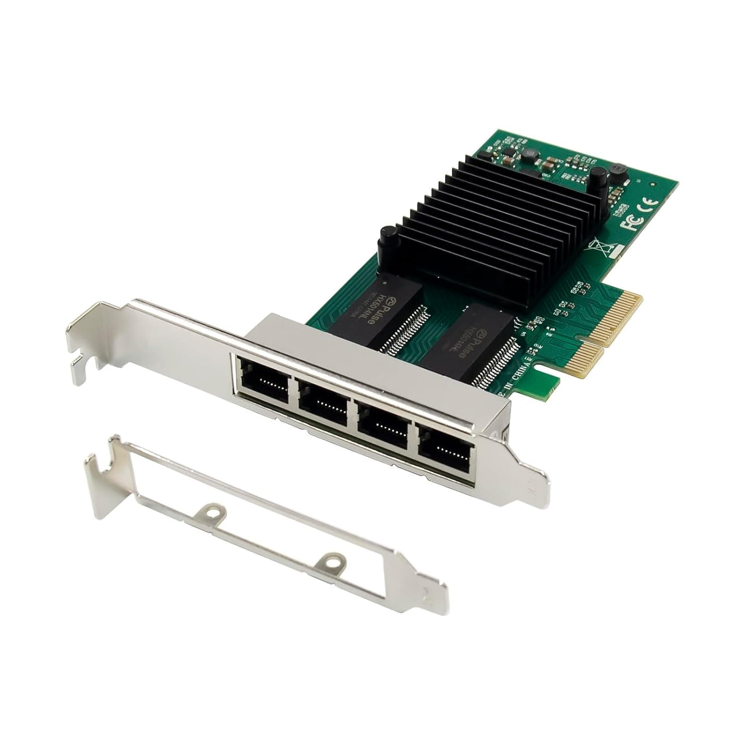 RJ45 Quad Port, Intel NHI350AM4, 1 GbE, PCIE x4/x8/x16 INTEL I350AM T4 COMPATIBLE view 2