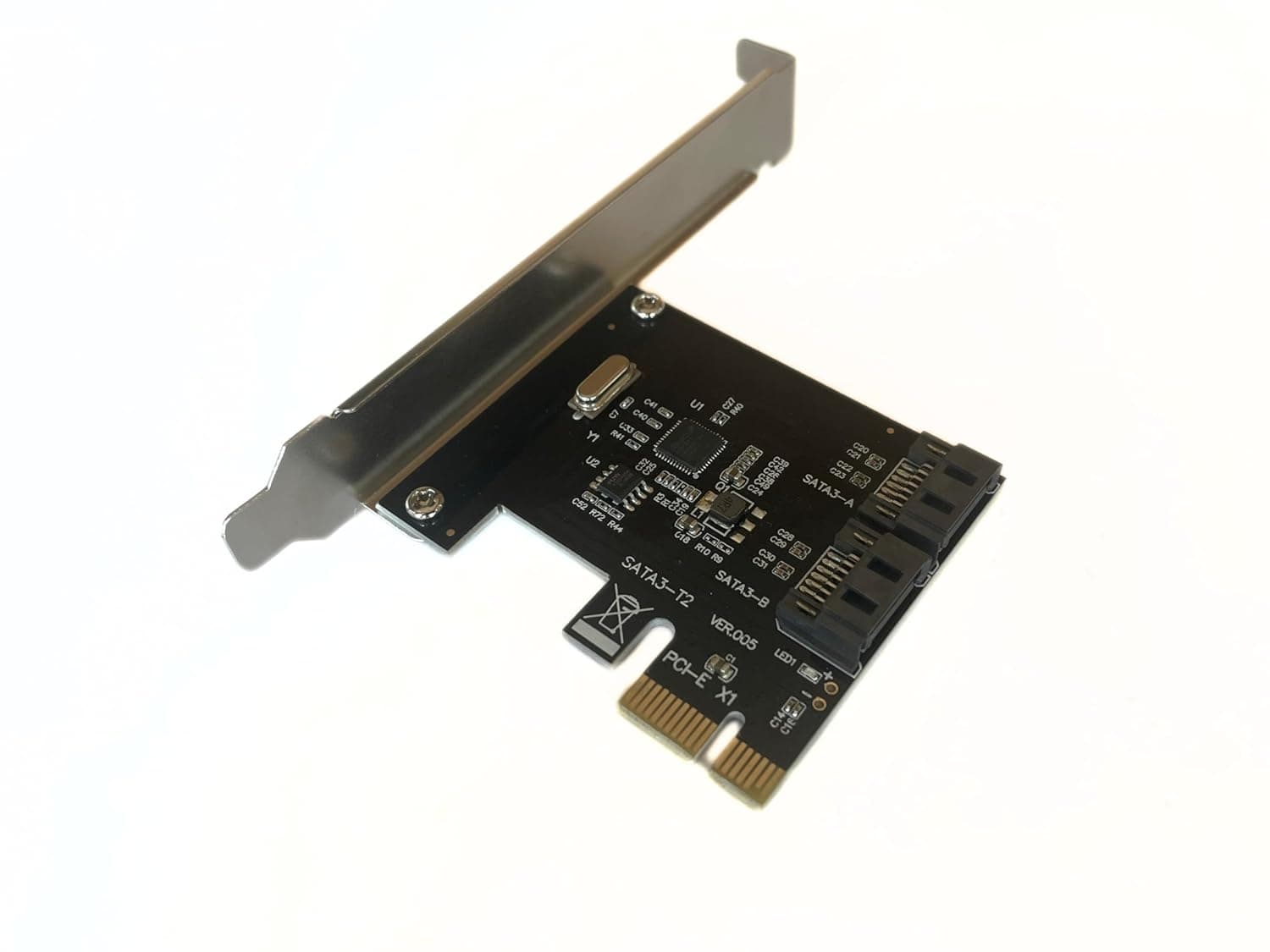 PCIe SATA Card, PCI Express to SATA Expansion Card, 6Gbps 2-Port view 3