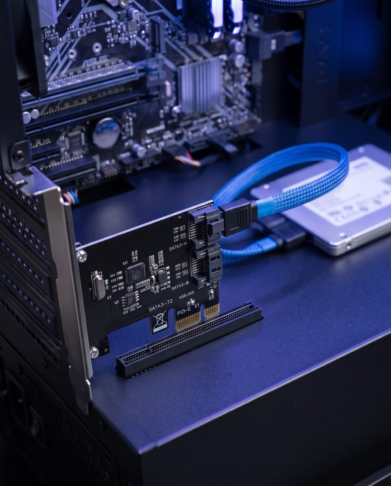 PCIe SATA Card, PCI Express to SATA Expansion Card, 6Gbps 2-Port