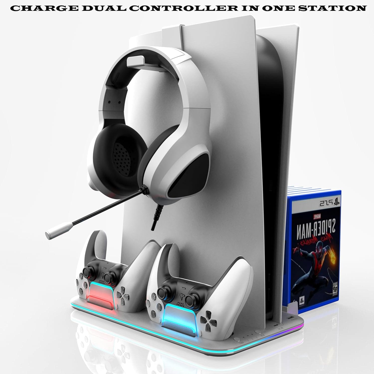 PS5 RGB Dual Cooling Dock & Charging Station view 4