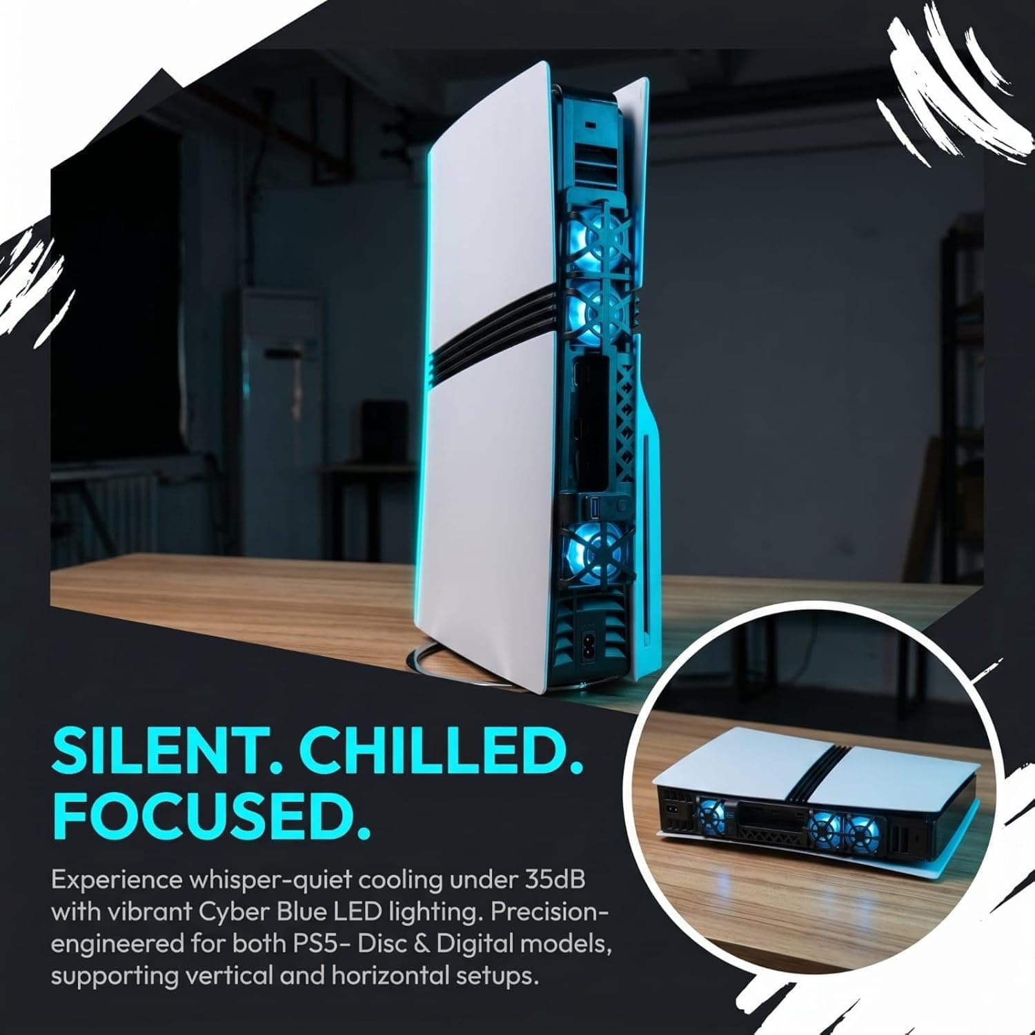 PS5 Slim Pro External Cooling Fan view 4