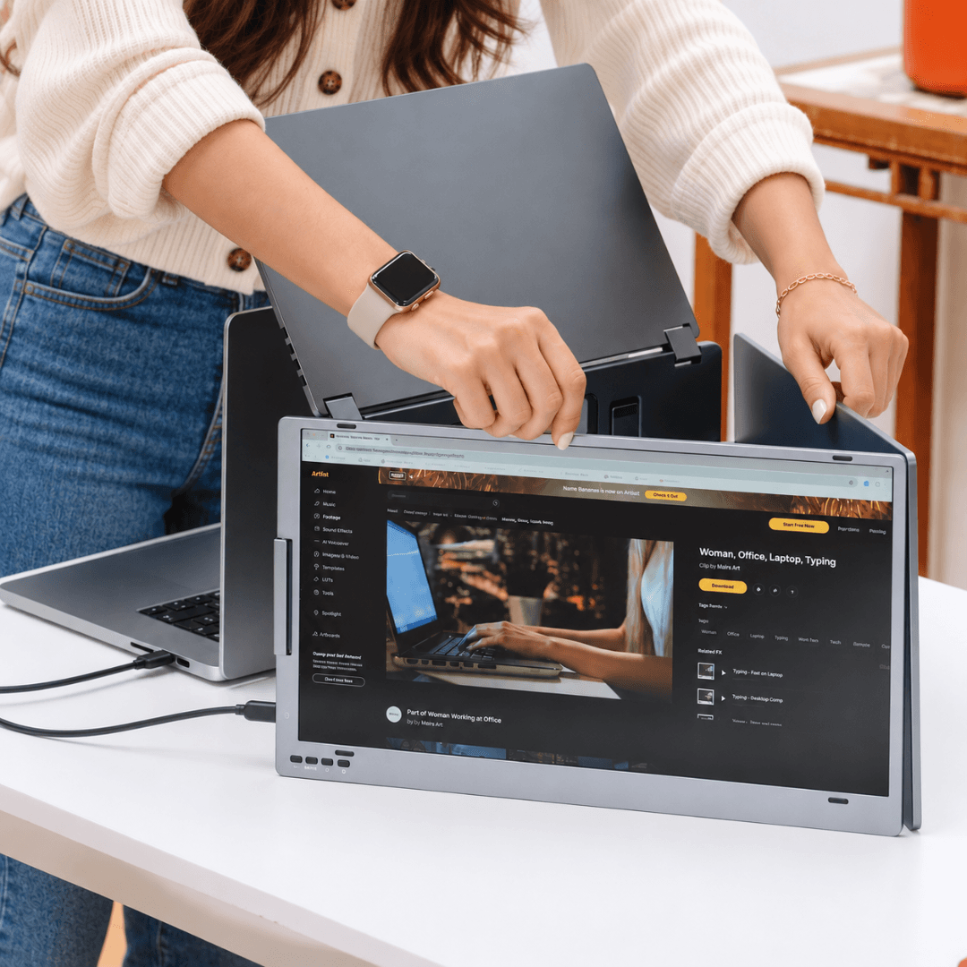 QuadView 18.5" UltraView Quad Monitor Laptop Screen Extender view 6