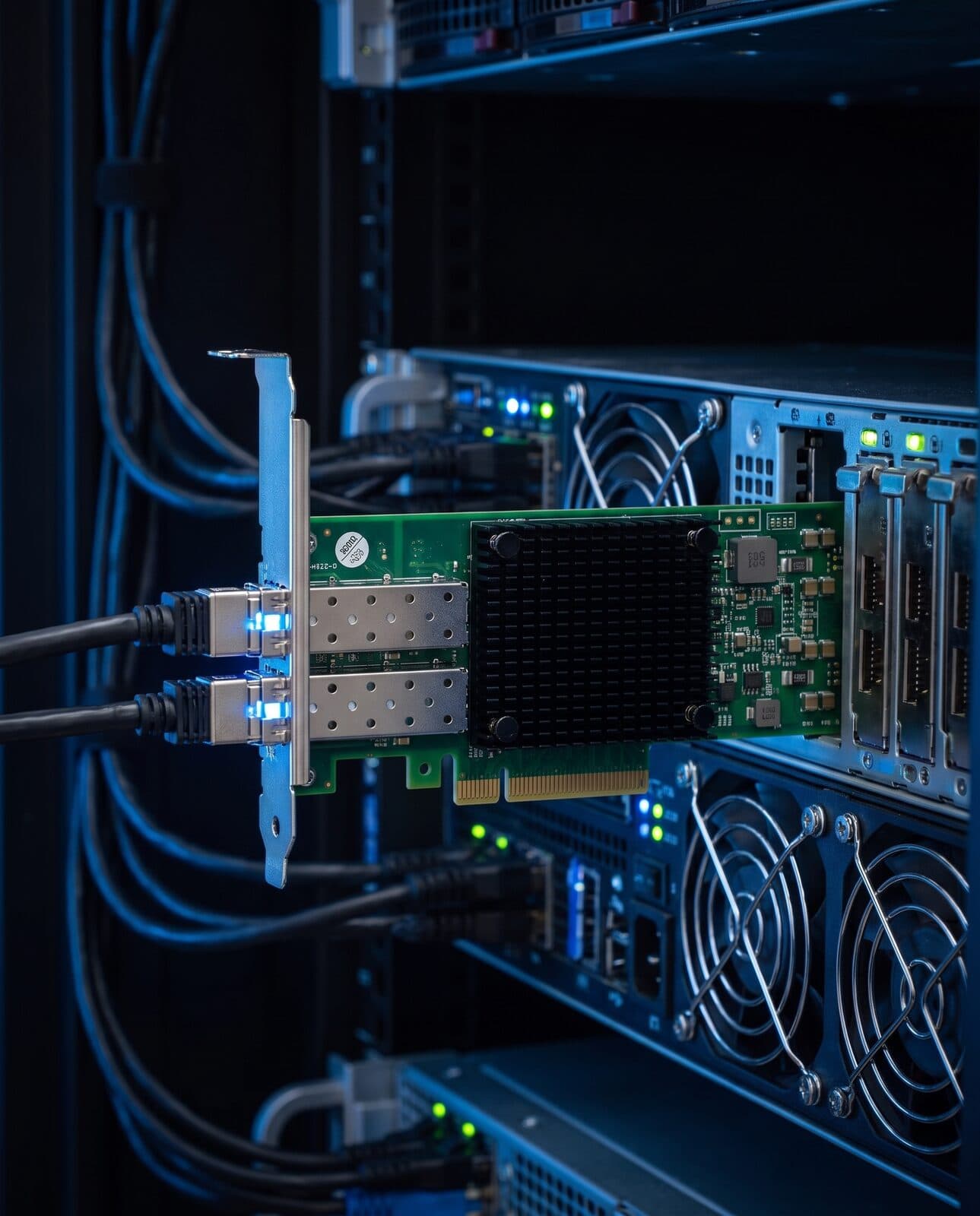 SFP+ Dual Port, Intel 82599ES chipset, 10 GbE PCIE x8/x16, INTEL X520 DA2 COMPATIBLE
