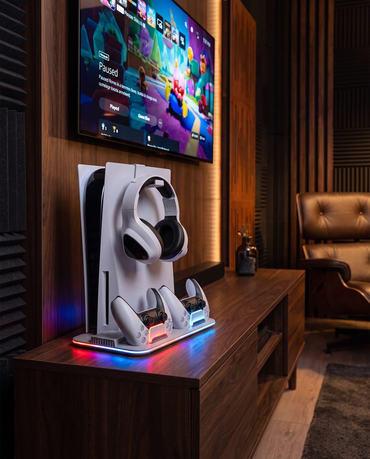 PS5 RGB Dual Cooling Dock & Charging Station